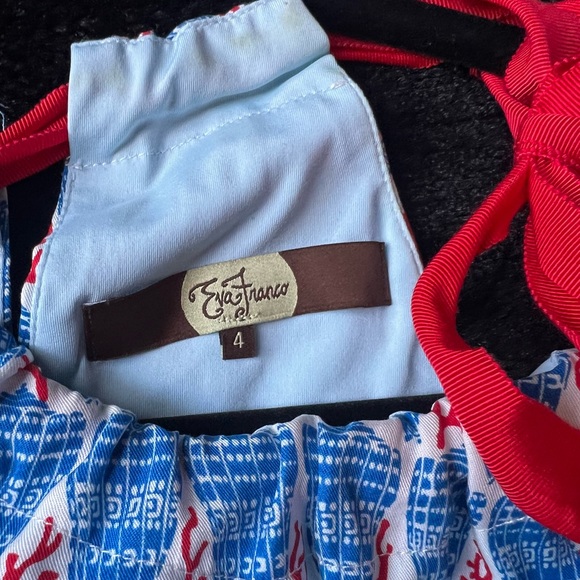 MODCLOTH Eva Franco Nautical Dress with belt, size 4 - Picture 5 of 11